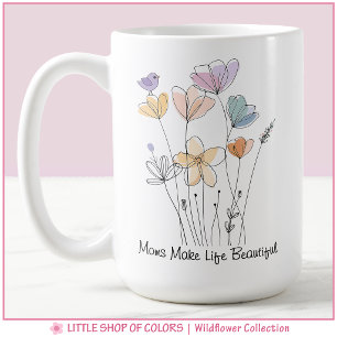 Wildflower Collectie Bloem Moeder Koffiemok