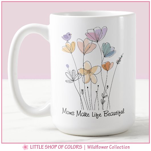 Wildflower Collectie Bloem Moeder Koffiemok