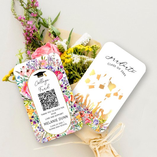  Wildflower College afstuderen Visitekaartje