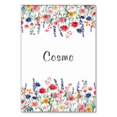 Wildflower Cosmo tafelnummer (Achterkant)