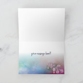 wildflower cosmos greeting card kaart (Binnen)