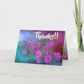 wildflower cosmos greeting card kaart (Voorkant)