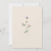 Wildflower Couples Baby Shower Uitnodiging (Achterkant)