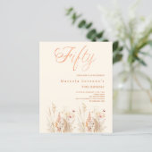 Wildflower crème beige budget 50e verjaardag (Staand voorkant)