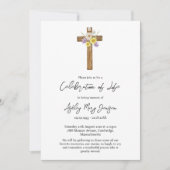 Wildflower Cross Levendviering Dodenherdenking Kaart (Voorkant)