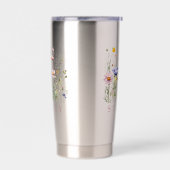 Wildflower Custom Name Geïsoleerde Drinkbeker (Links)