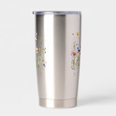 Wildflower Custom Name Geïsoleerde Drinkbeker (Rechts)