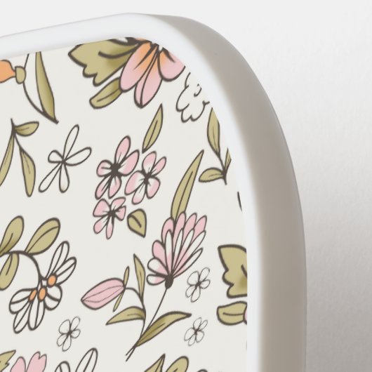 Wildflower Custom Name Monogram Pickleball Paddle (Links Detail)