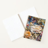 Wildflower Custom Retirement Gifts voor haar Notitieboek (Binnen)