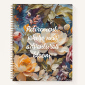 Wildflower Custom Retirement Gifts voor haar Notitieboek (Voorkant)