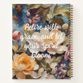 Wildflower Custom Retirement Gifts voor haar Notitieboek (Achterkant)