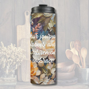 Wildflower Custom Retirement Gifts voor haar Thermosbeker