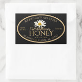 Wildflower Daisy Black Label Gold Border (Tas)