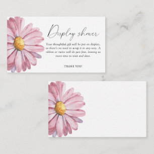 Wildflower Daisy elegant - display douche Informatiekaartje