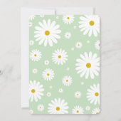 Wildflower Daisy Girl Birthday Uitnodiging (Achterkant)