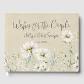 Wildflower Daisy Wedding Gastenboek (Voorkant)