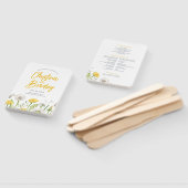 Wildflower Dandelion Garden Wedding Program Handwaaier (Niet-gemonteerd)