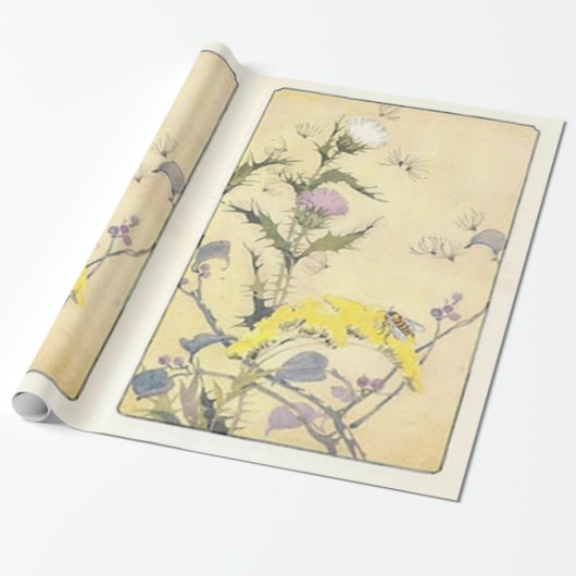  Wildflower Dandelions Cadeaupapier (Uitgerold)