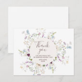 Wildflower Dank je kaart (Voorkant / Achterkant)