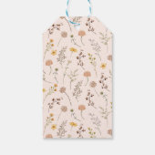 Wildflower Dank u Baby shower Cadeaulabel (Achterkant)