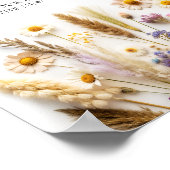 Wildflower Datum Nacht Ideeën Datum Jar Poster (Hoek)