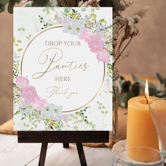 Wildflower De Panty Game Teken Vrijgezellenfeest Poster