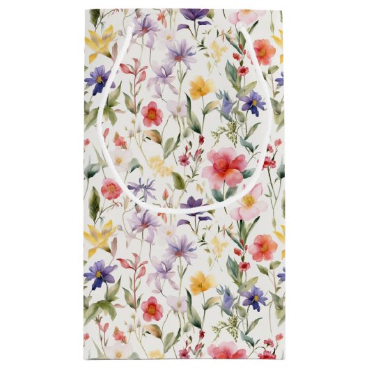 Wildflower Delight Kleurrijk Klein Cadeauzakje (Achterkant)