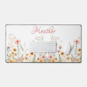 Wildflower Desk Mat Uitbreiden Aangepast toetsenbo (Keyboard & Muis)