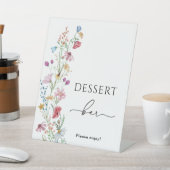 Wildflower Dessert Bar Reclamebord Met Voetstuk (Insitu)
