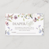 Wildflower Diaper Raffle Insert Informatiekaartje (Voorkant)