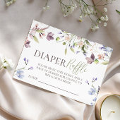 Wildflower Diaper Raffle Insert Informatiekaartje
