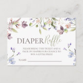 Wildflower Diaper Raffle Insert Informatiekaartje (Voorkant)