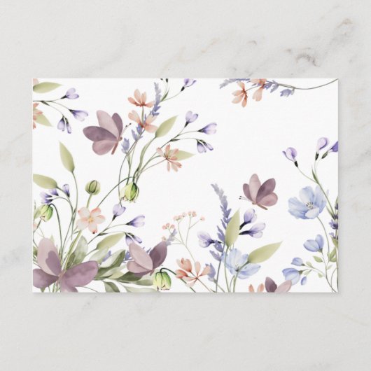 Wildflower Diaper Raffle Insert Informatiekaartje (Achterkant)