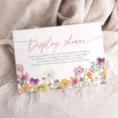 Wildflower Display Douche Bruids Liefde in Bloei Informatiekaartje