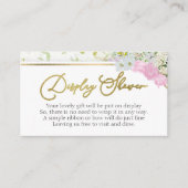 Wildflower Display Douche Vrijgezellenfeest Informatiekaartje (Voorkant)