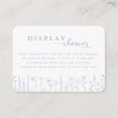 Wildflower Display Shower Baby Shower Card – Dusty Informatiekaartje (Voorkant)