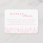 Wildflower Display Shower Baby Shower Card Informatiekaartje (Voorkant)