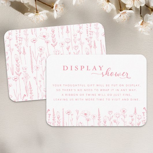 Wildflower Display Shower Baby Shower Kaart
