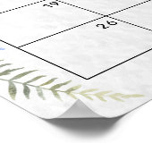 Wildflower Douche Guess Vervaldatum Kalender Poste Poster (Hoek)