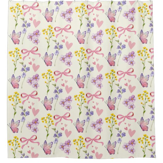 Wildflower douchegordijn (Voorkant)