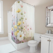 Wildflower Douchegordijn Botanische Badkamer Decor (In situ)