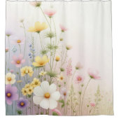 Wildflower Douchegordijn Botanische Badkamer Decor (Voorkant)