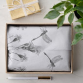 Wildflower Dragonfly Decoupage Craft Daisy Sketch Tissuepapier (Geschenk)