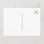 Wildflower Dragonfly Frans Script Briefkaart (Achterkant)