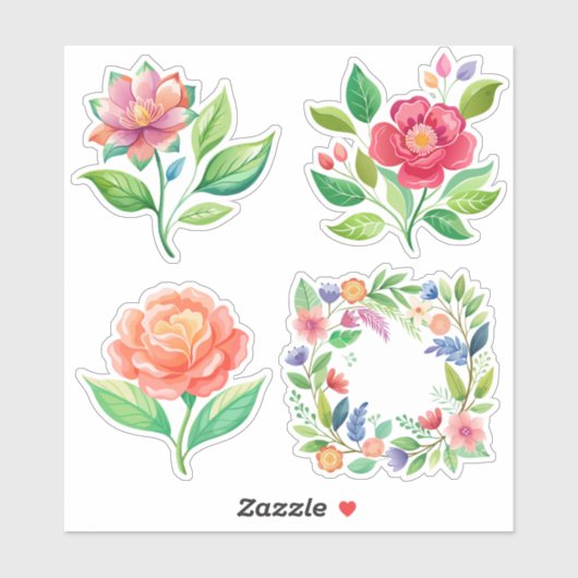 Wildflower Dream: grote op maat gesneden vinyl Sti Sticker (Vel)