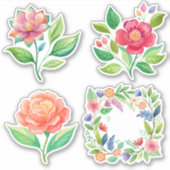 Wildflower Dream: grote op maat gesneden vinyl Sti Sticker (Voorkant)