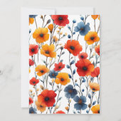 Wildflower dubbele gezamenlijke verjaardag viering kaart (Achterkant)