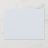 Wildflower Dusty Blue receptie bedankje Briefkaart (Achterkant)