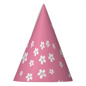 Wildflower Dusty Pink Schattige Baby Meisje Verjaa Feesthoedjes (Links)