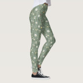Wildflower Dusty Sage Floral Green Leggings (Rechts)